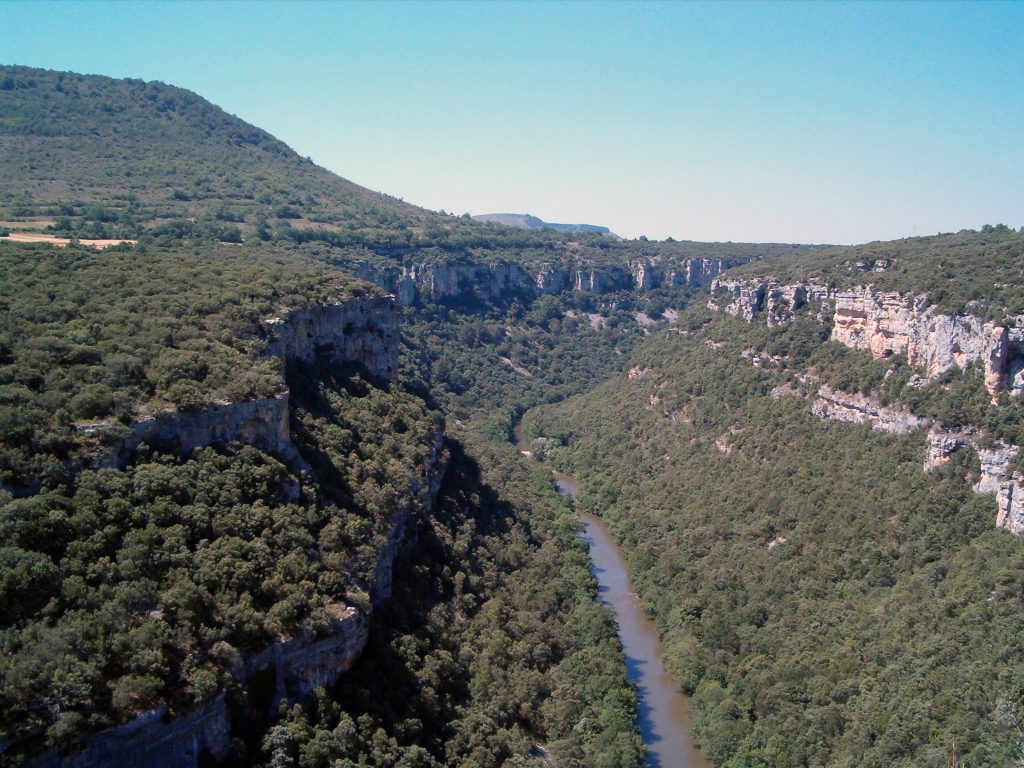 Vista del cañón desde el Mirador del Ebro - que hacer en Burgos