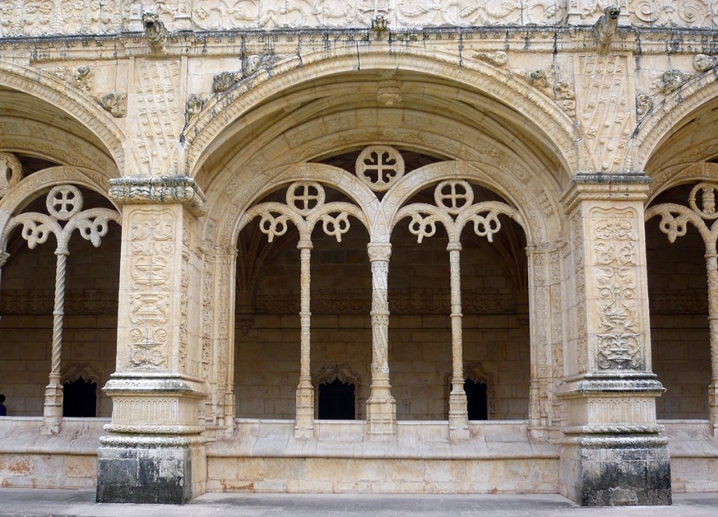 Balaustrada del Claustro del Monasterio de los Jerónimos de Lisboa
