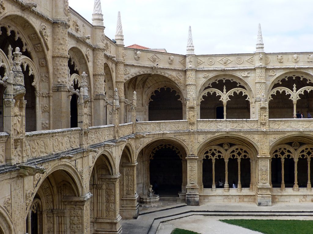 Esquina del Claustro del Monasterio de los Jerónimos de Lisboa