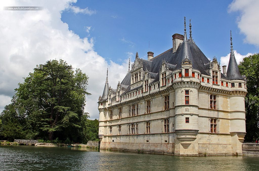 Château de Azay le Rideau, ruta de los Castillos del Loira en coche