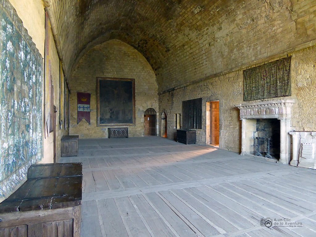 Sala de los Estados del Castillo de Beynac- visitar Castelnaud y Beynac-et-Cazenac