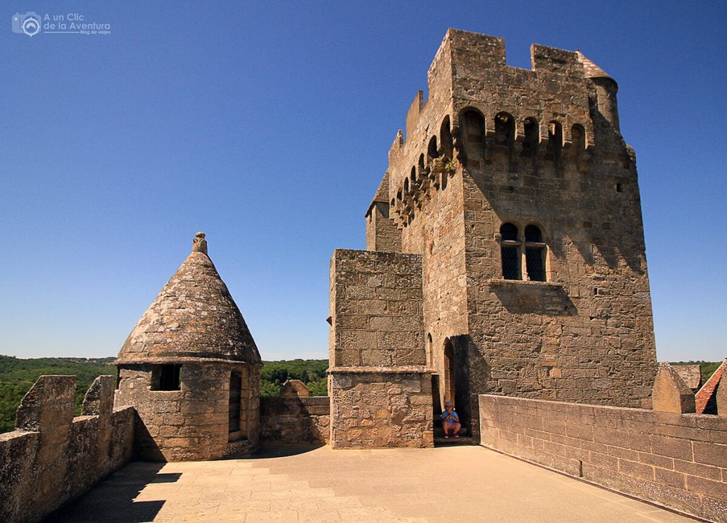 Terraza conocida como "Bastión Meridional" del Castillo de Beynac- visitar Castelnaud y Beynac-et-Cazenac