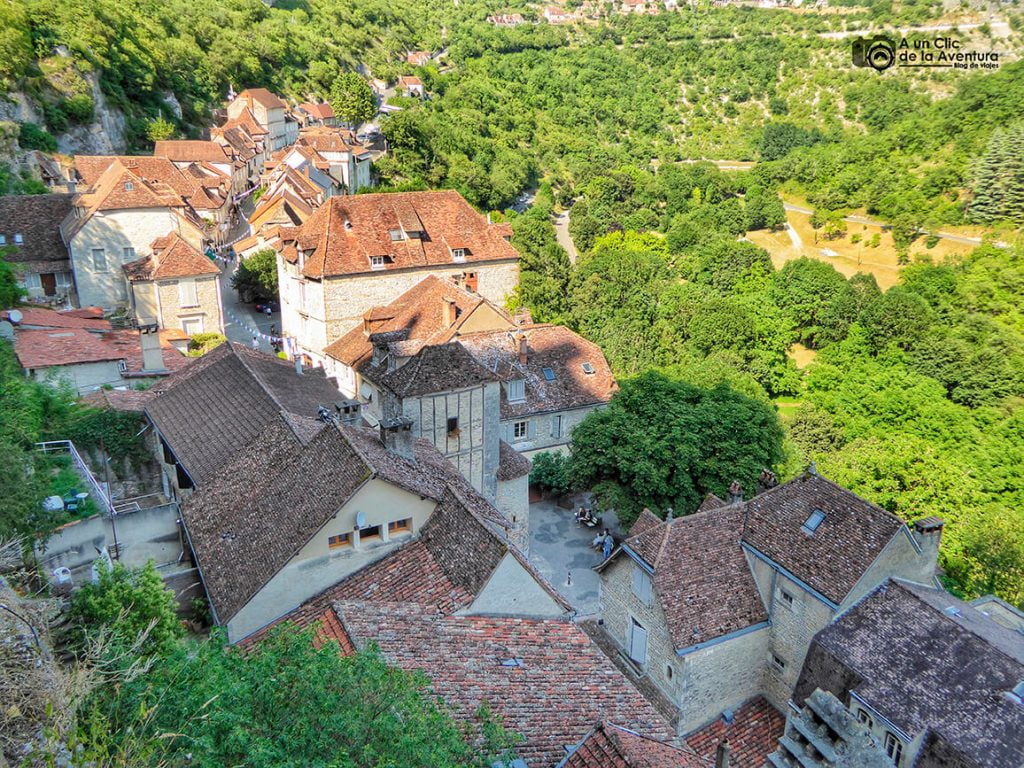 Vista del pueblo desde el Santuario -Qué visitar en Rocamadour