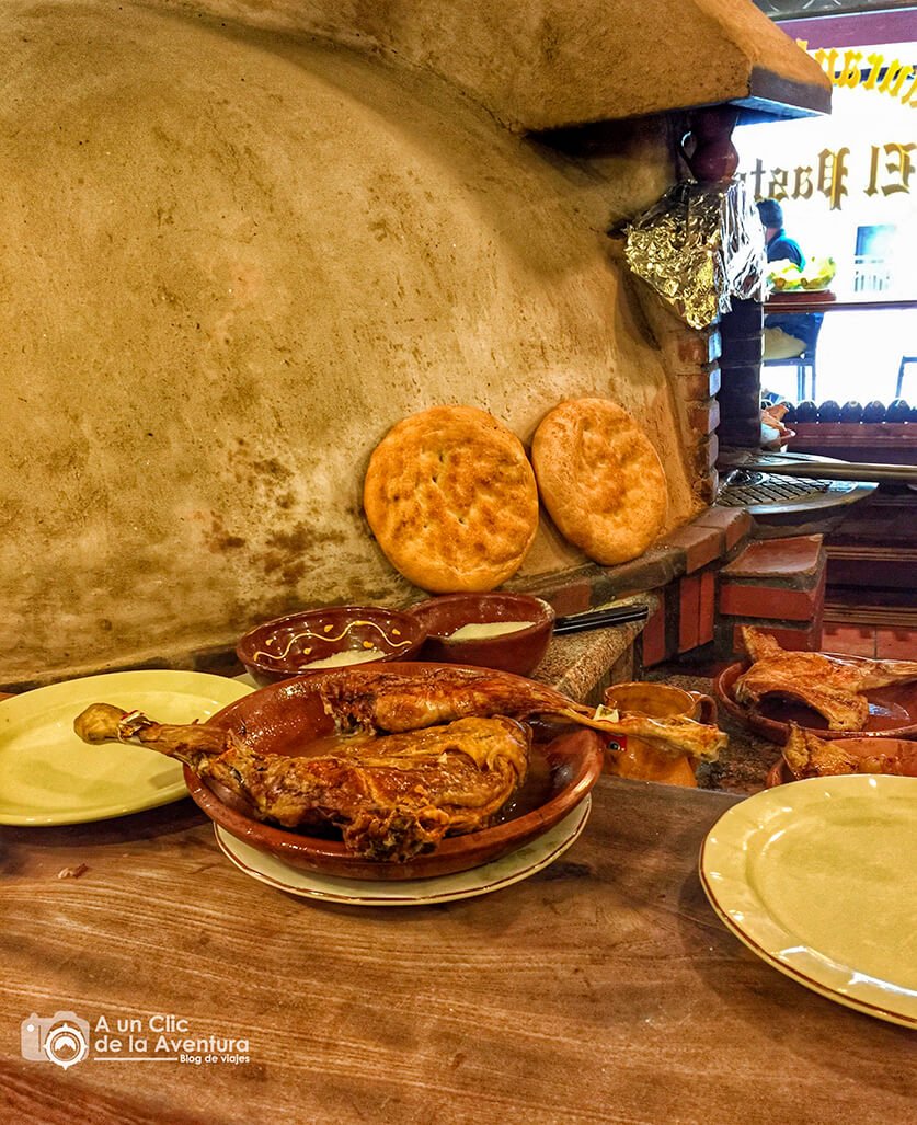 Lechazo asado en Aranda de Duero