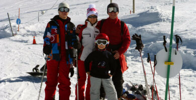 esquiar en familia