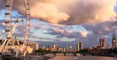 Panorámica de Londres con el London Eye