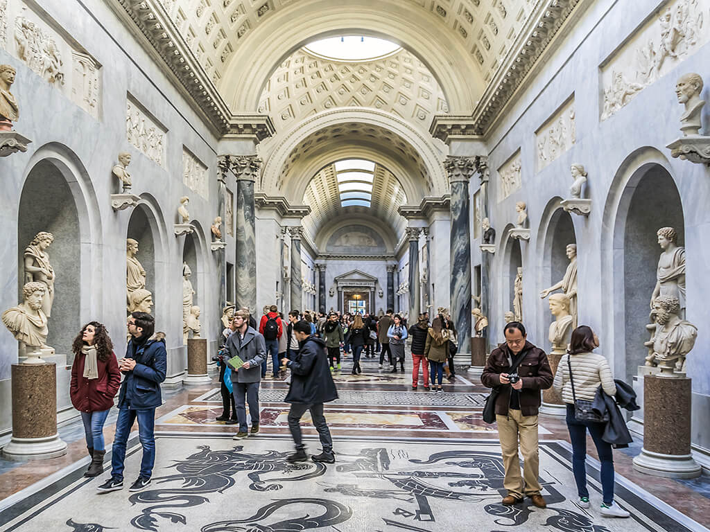 Sala del Museo Pío Clementino de los Museos Vaticanos - visitar el Vaticano