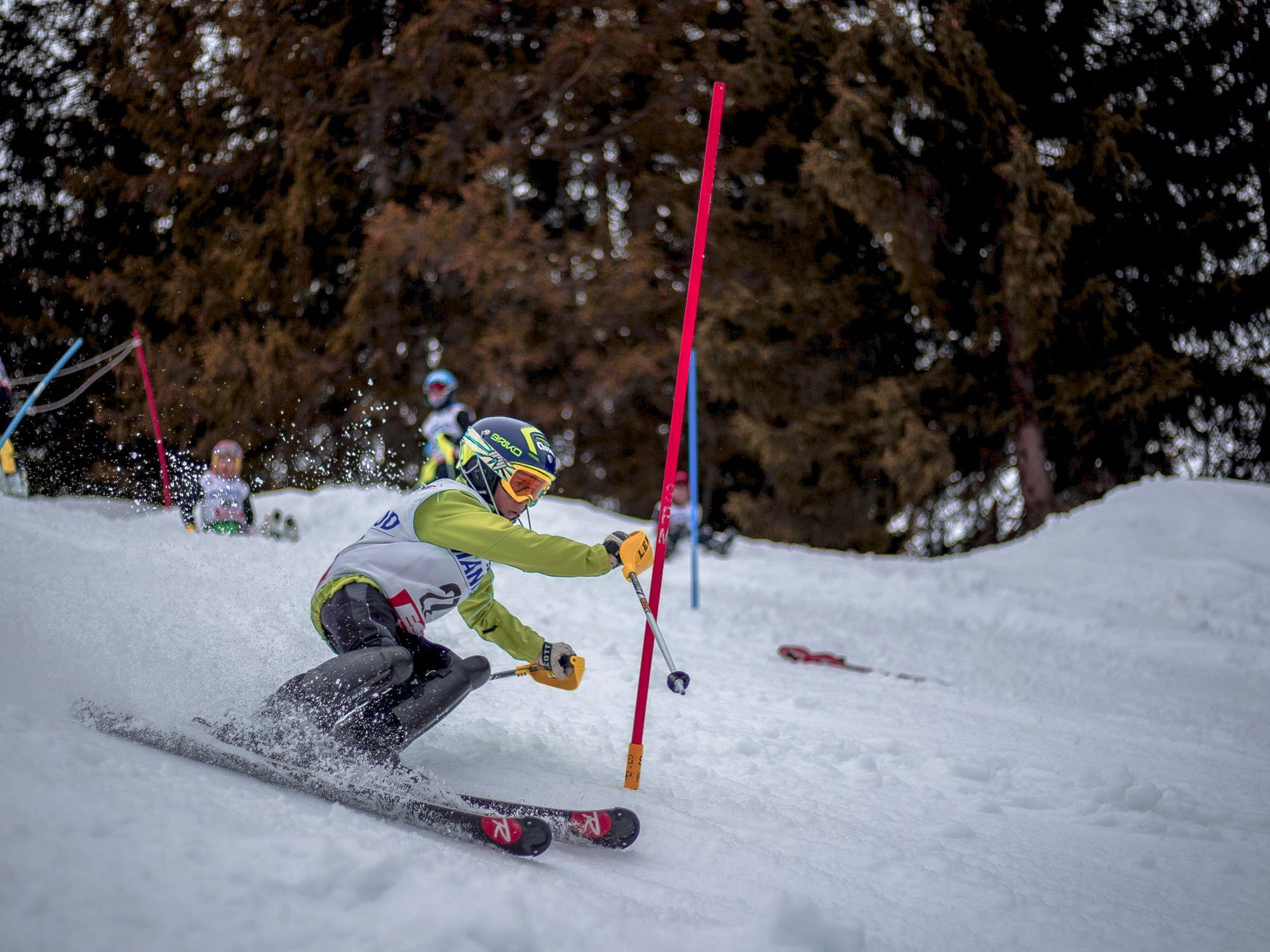 Esquí alpino modalidad combinada, descenso y slalom
