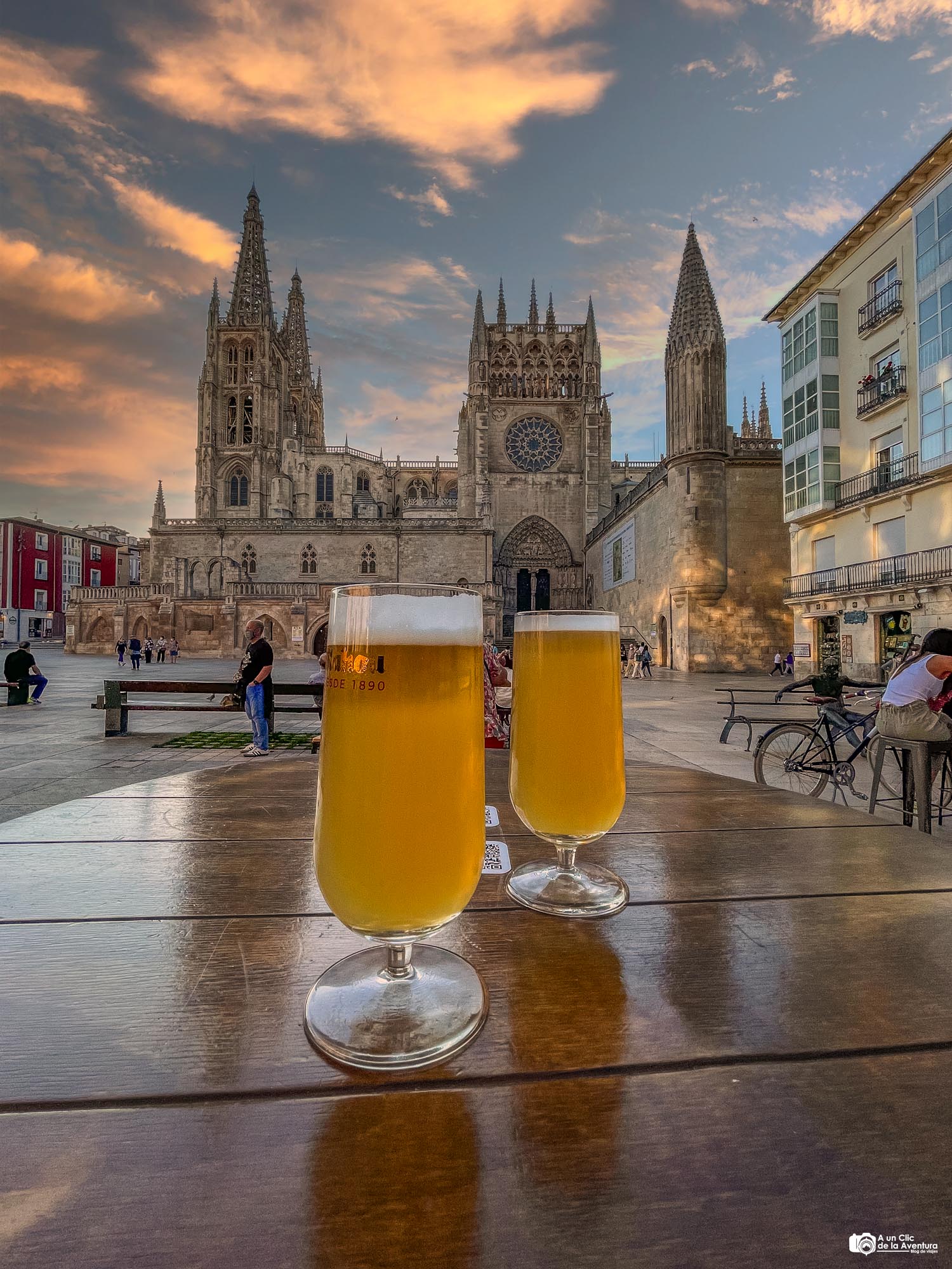 Terraza con vistas a la Catedral de Burgos