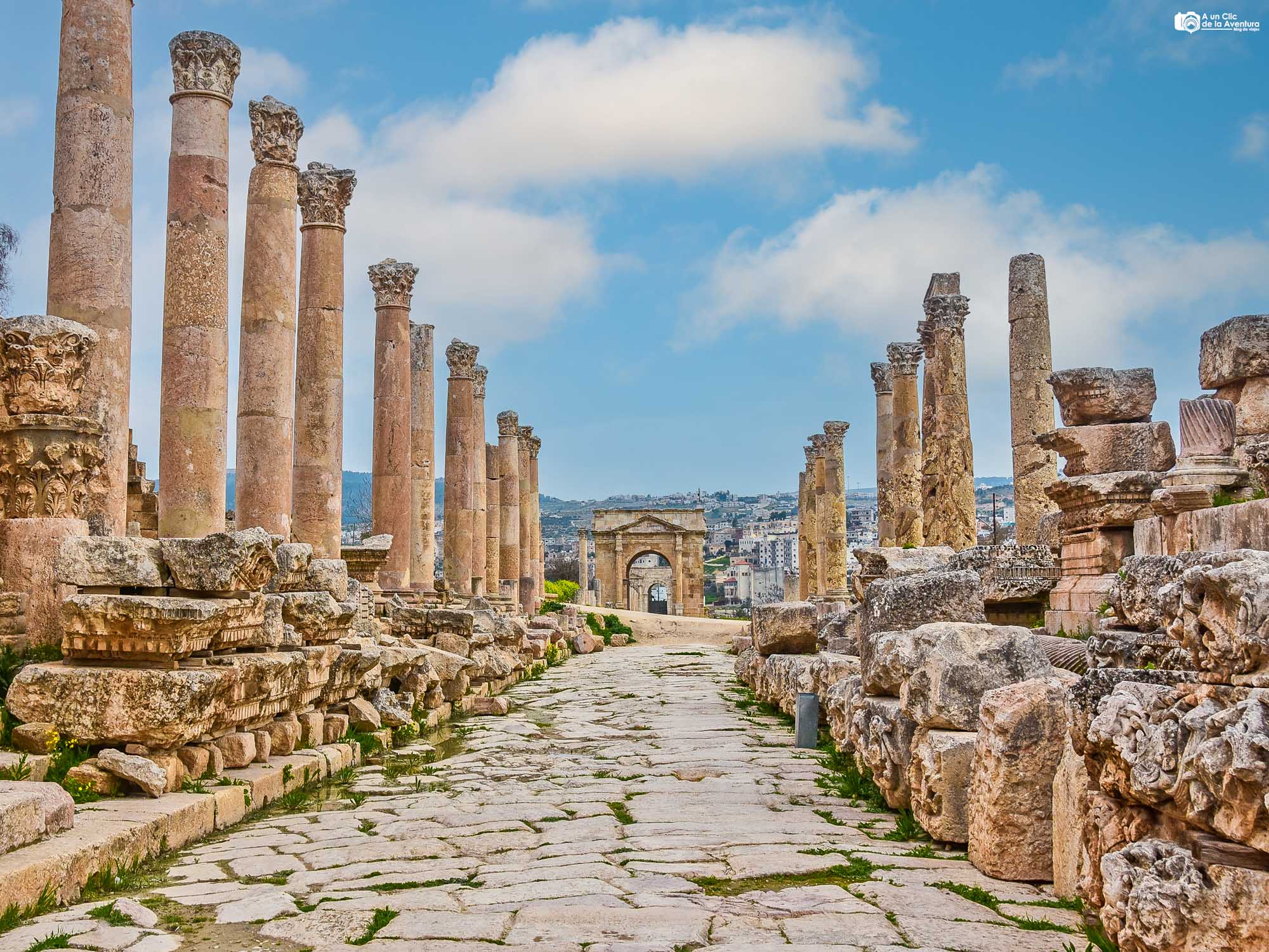 Calle de las Columnas, Gerasa, que ver en Jordania