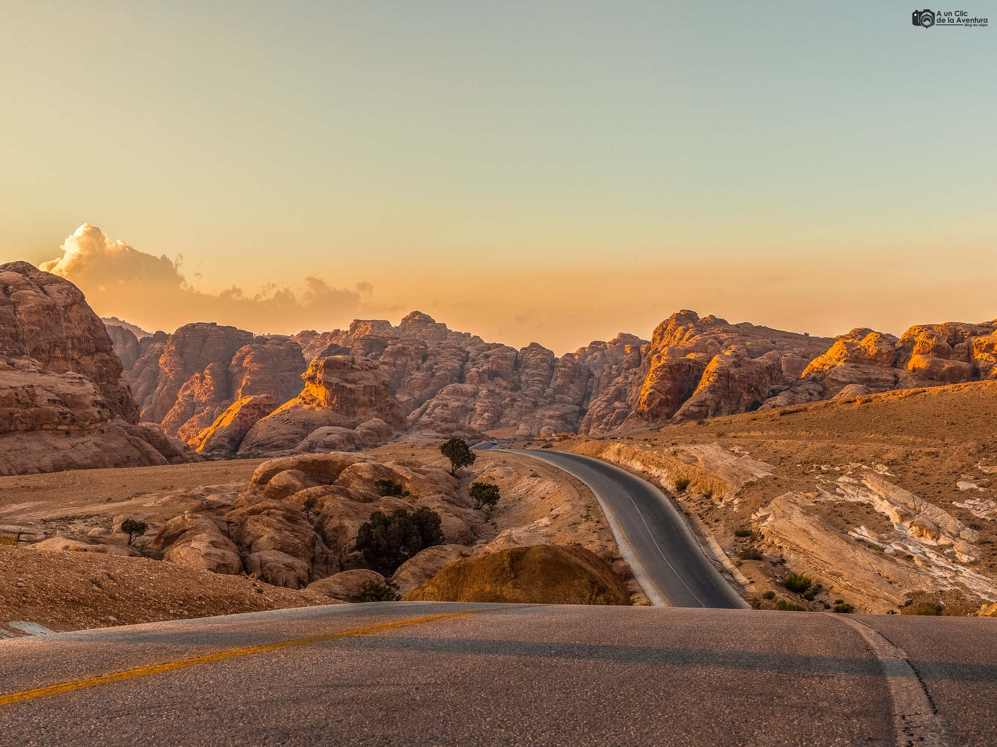 Carretera de Jordania cerca de Petra, que ver en Jordania