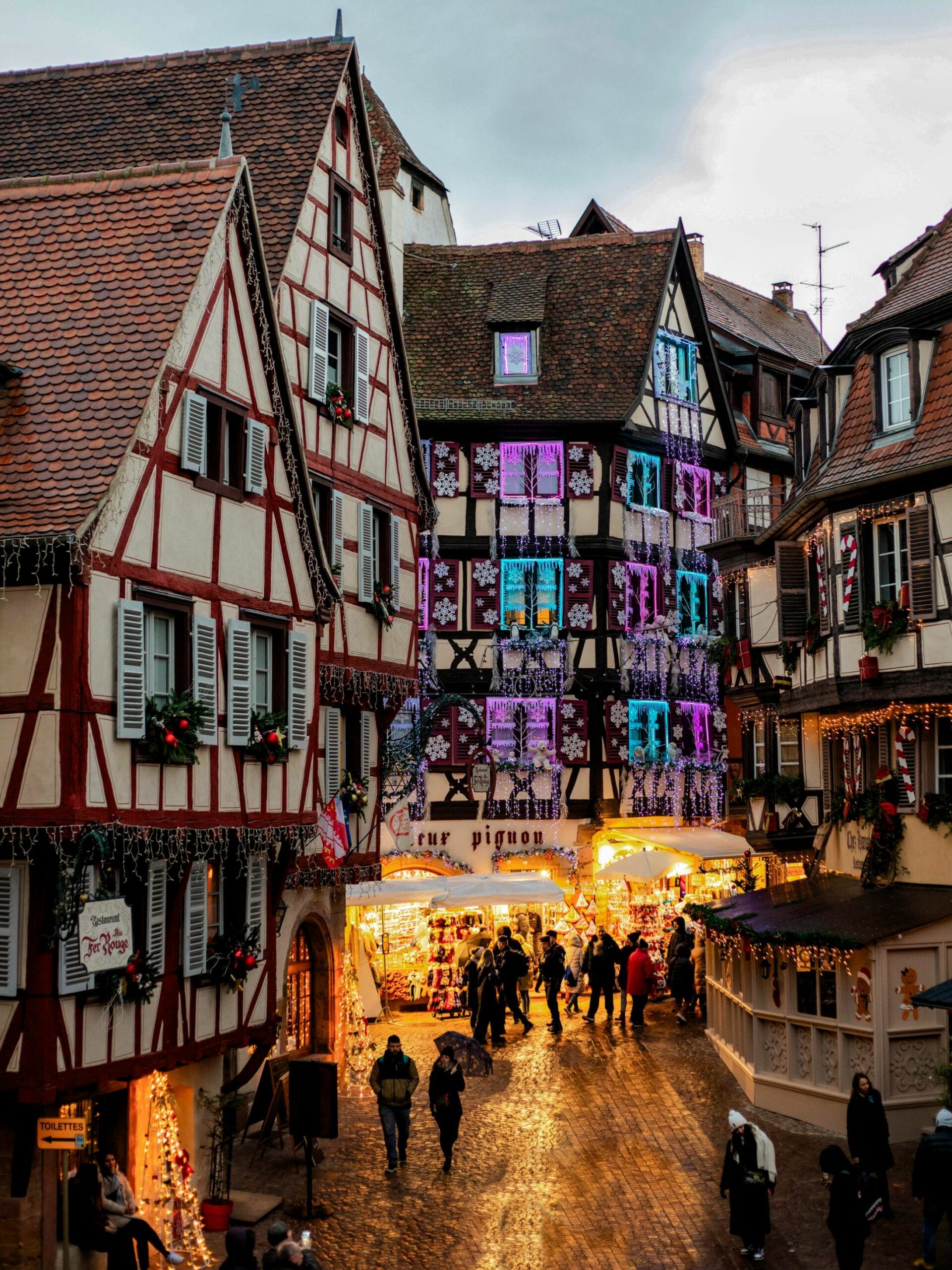 Calles de Colmar en Navidad