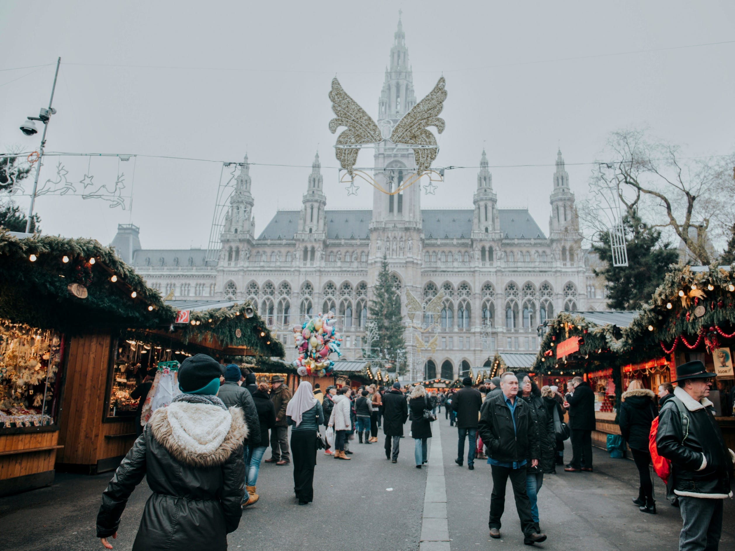 Christkindlmarkt del Rathausplatz de Viena
