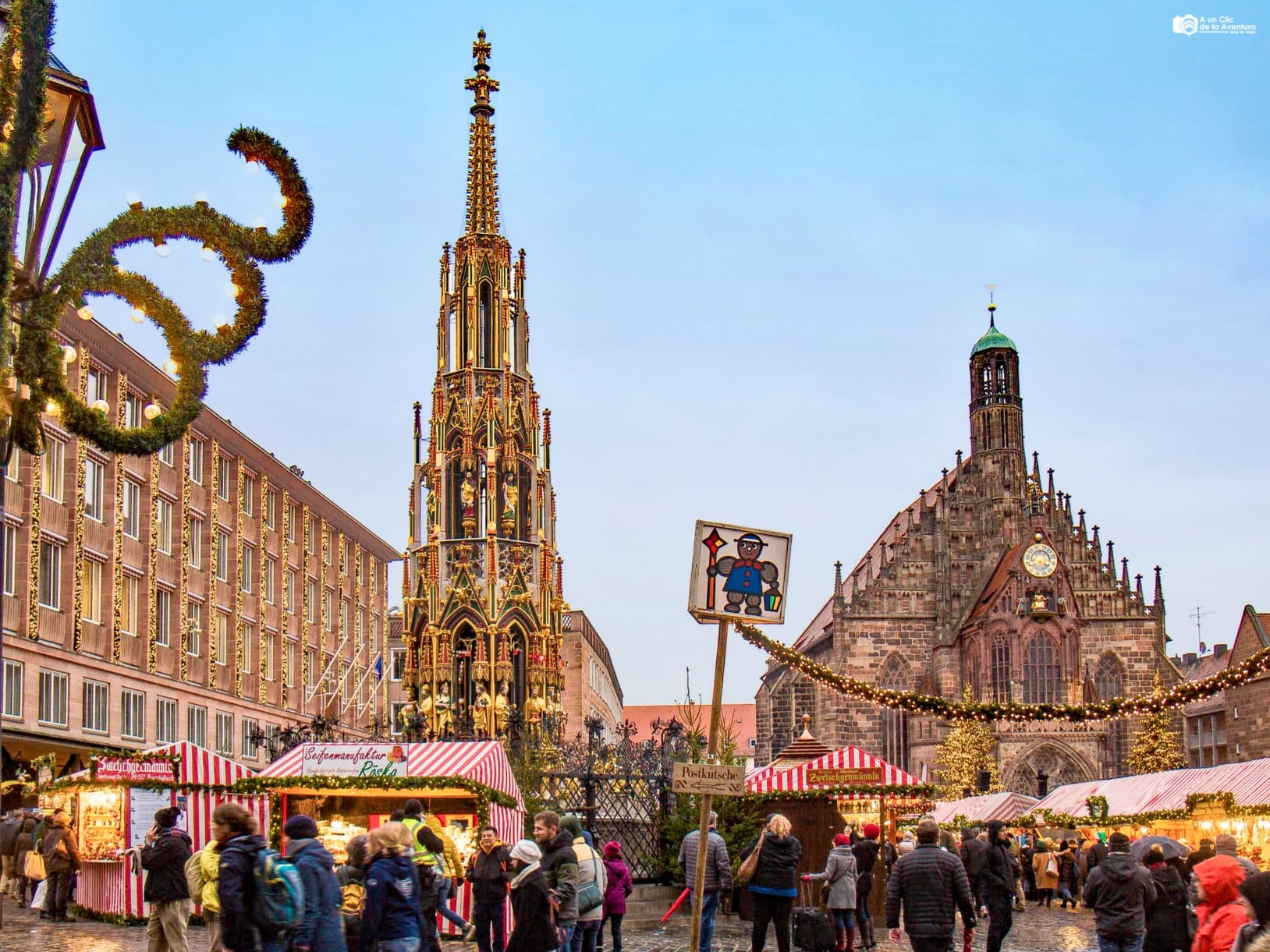 Mercado de Navidad en la Hauptmarkt de Núremberg
