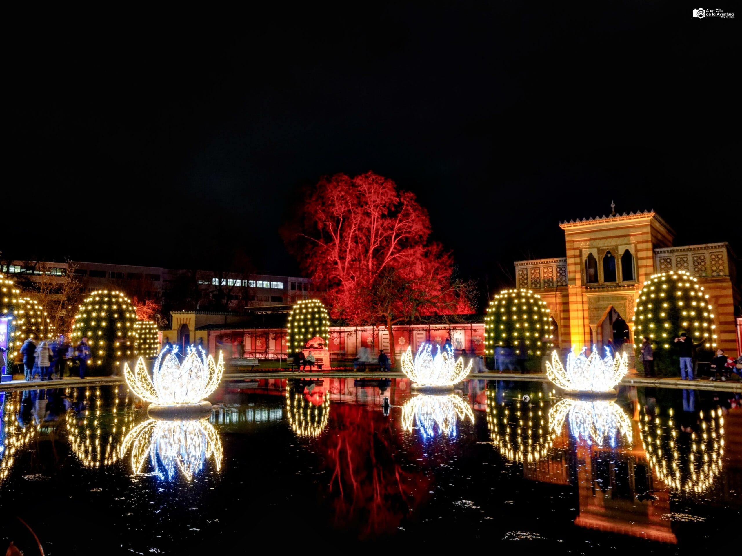 Jardín de Navidad del zoo Wilhelma de Stuttgart