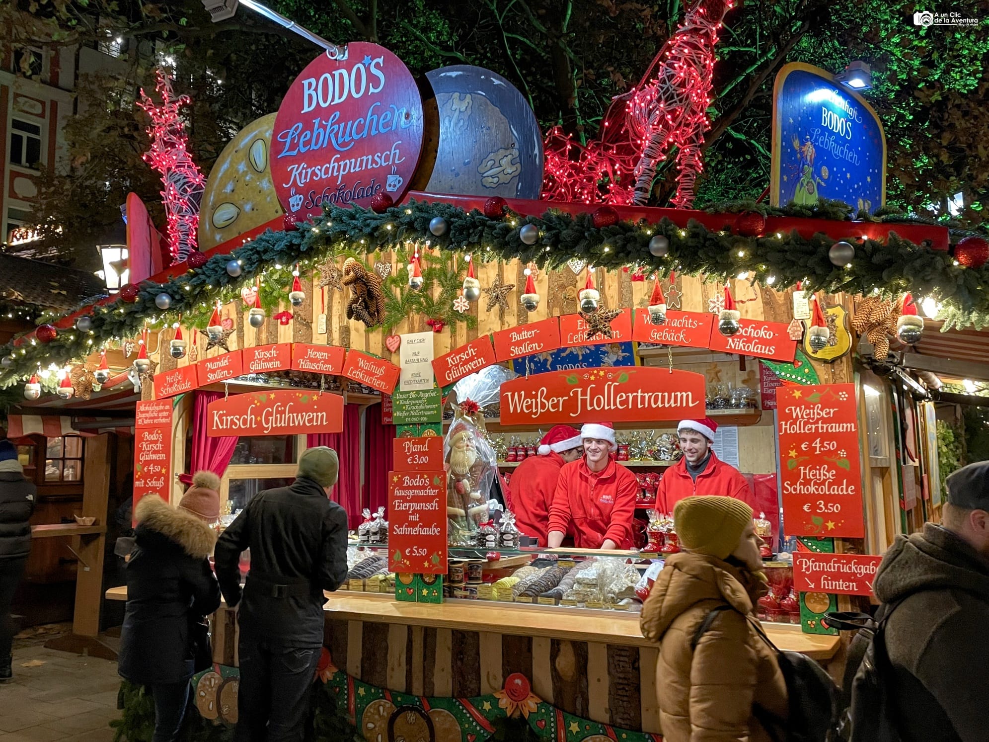 Puesto del mercadillo navideño de Múnich