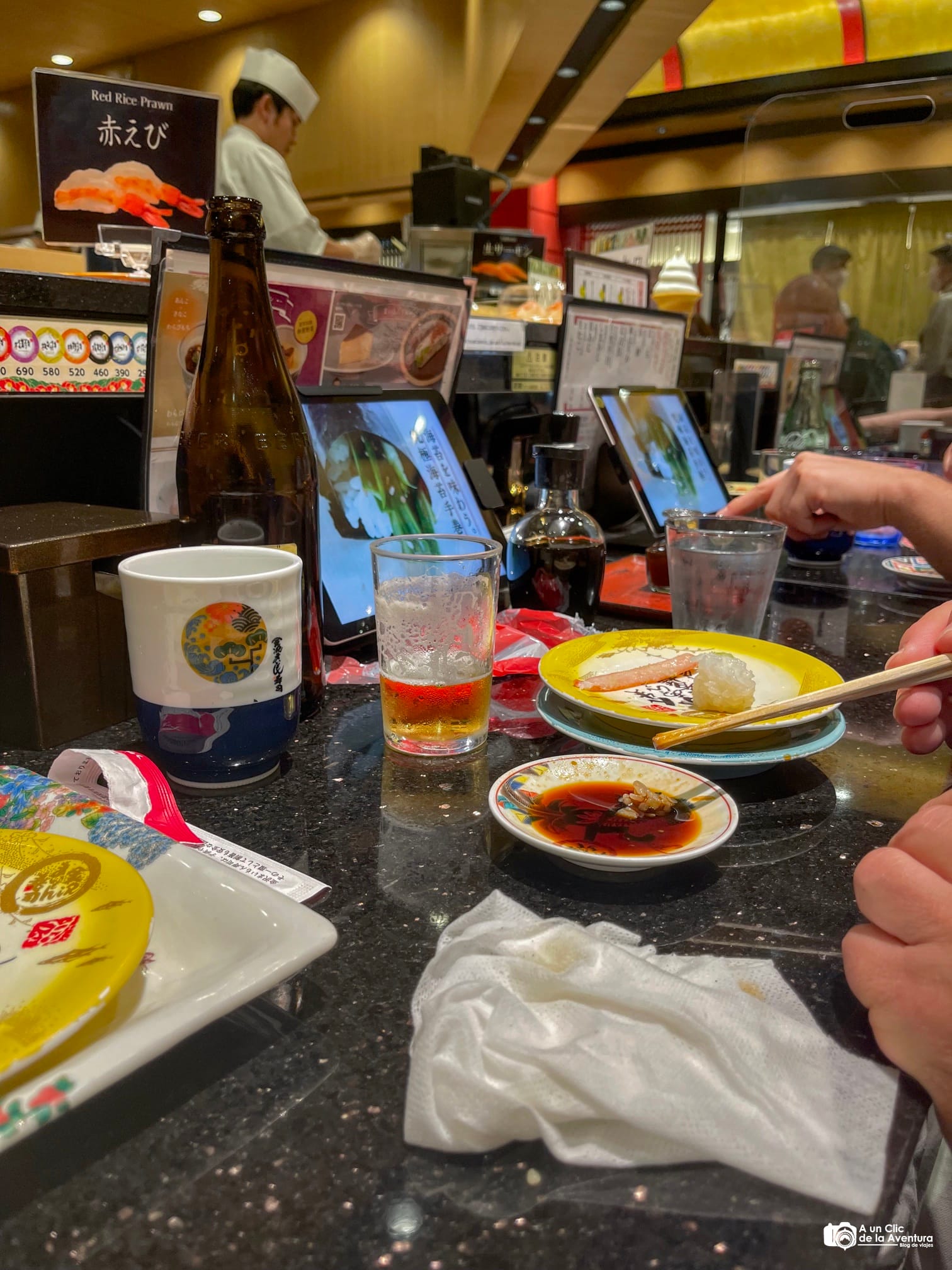 Restaurante Maimon Sushi- Que ver en Kioto en 4 días